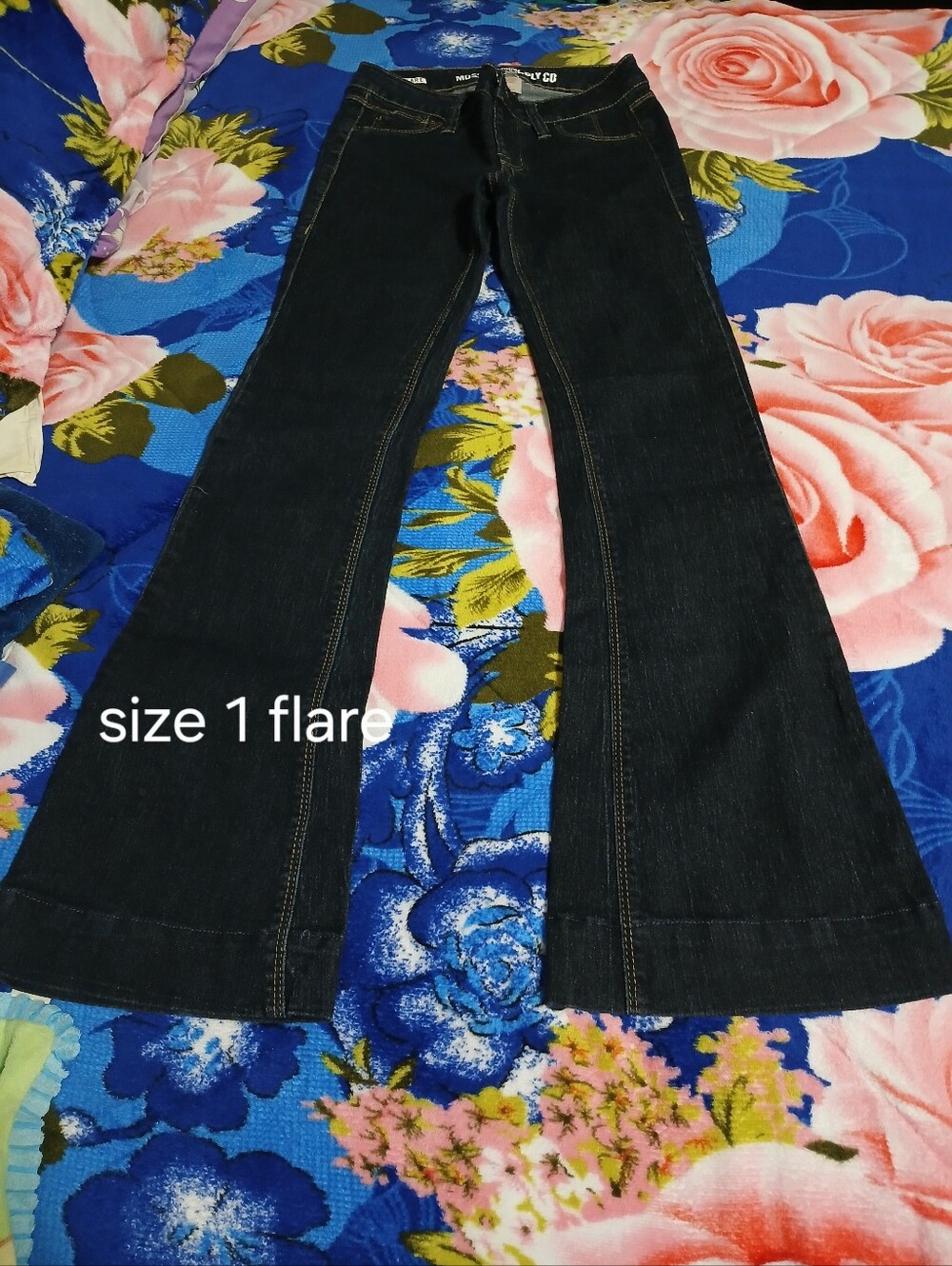 Dark Wash Flare Jeans - Women